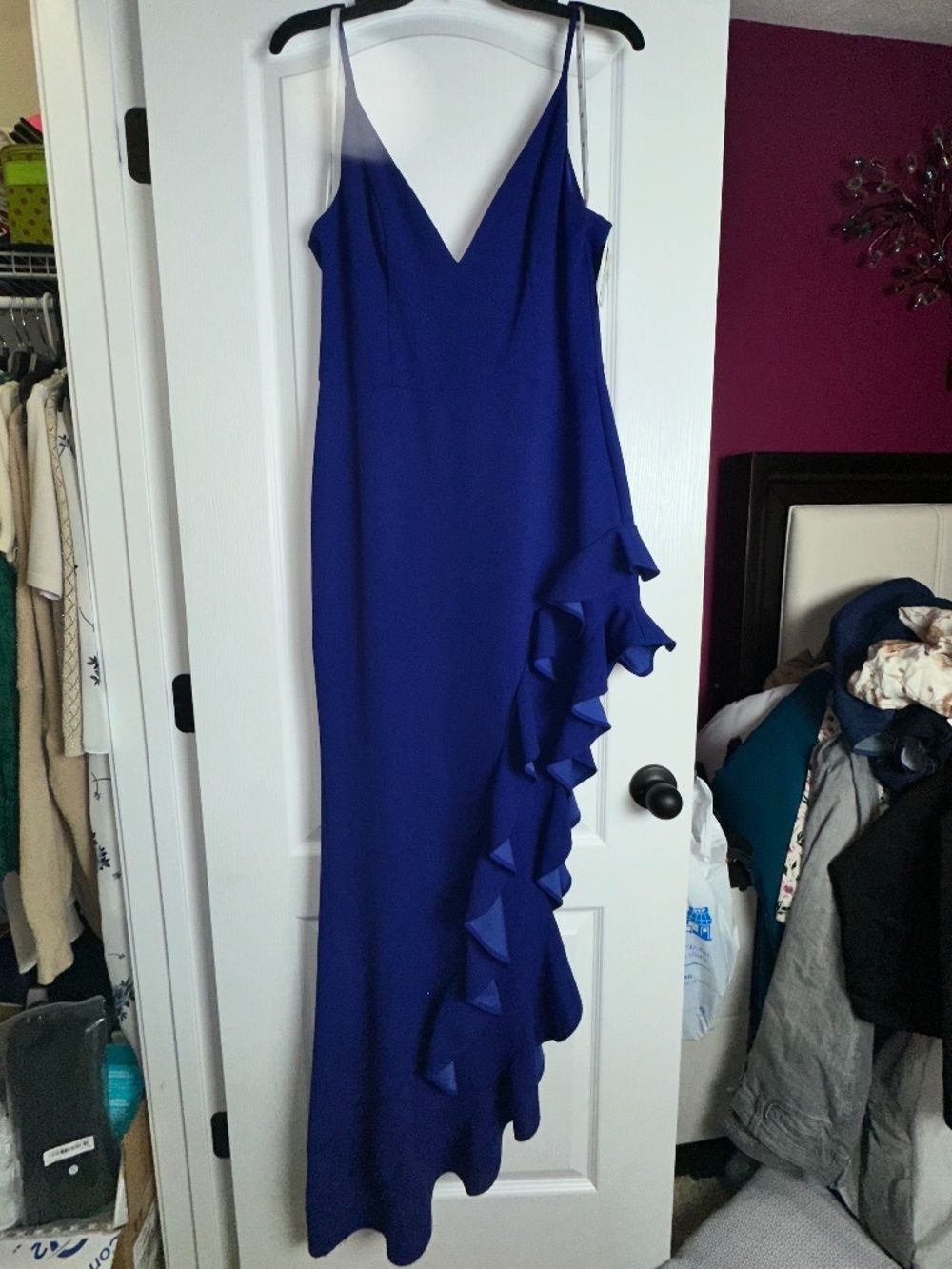 Asymmetrical Floor Length Formal Party Gown